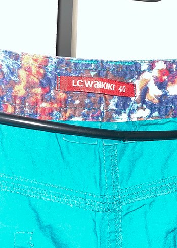 Kadın Turkuaz Kemerli Mini Şort - Görsel 2