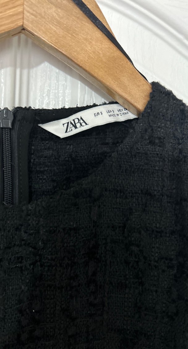 Siyah Kolsuz Örgü Midi Elbise - Görsel 4