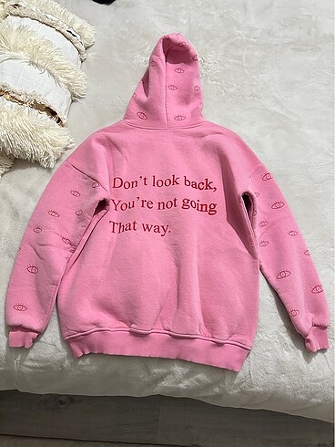 universal Beden pembe Renk Pembe Oversize sweatshirt