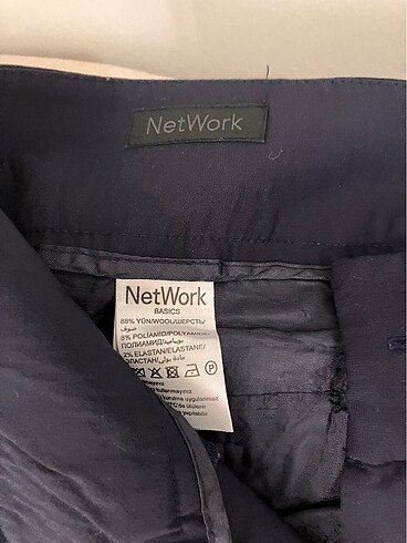 Network kumaş pantolon