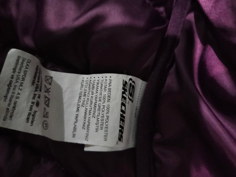 Mor Kapüşonlu Kadın Kışlık Mont - Görsel 5