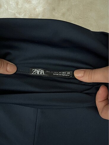 Zara Zara lacivert parlak tayt