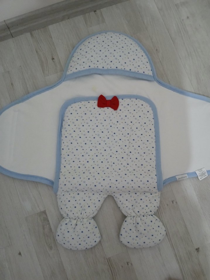 Desenli erkek bebek kundak - Görsel 2