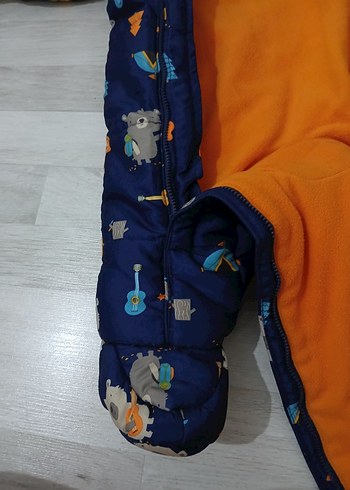 Renkli Baskılı Bebek Kayak Tulumu - Görsel 4