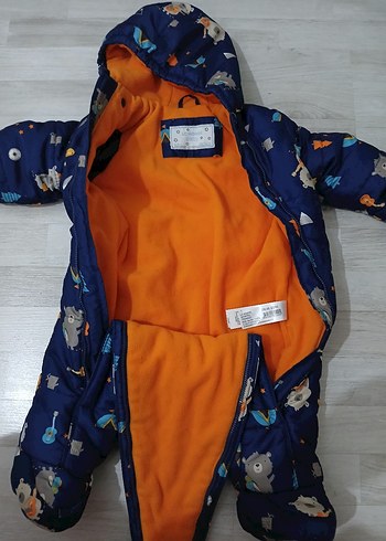 Renkli Baskılı Bebek Kayak Tulumu - Görsel 3