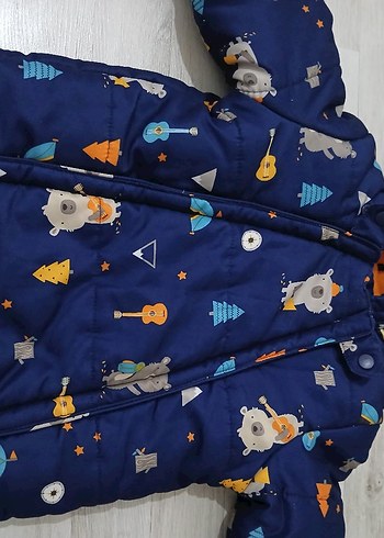 Renkli Baskılı Bebek Kayak Tulumu - Görsel 10