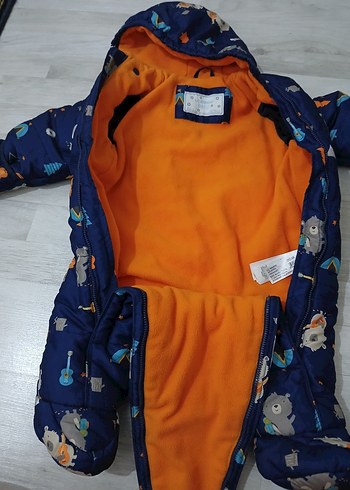 Renkli Baskılı Bebek Kayak Tulumu - Görsel 8