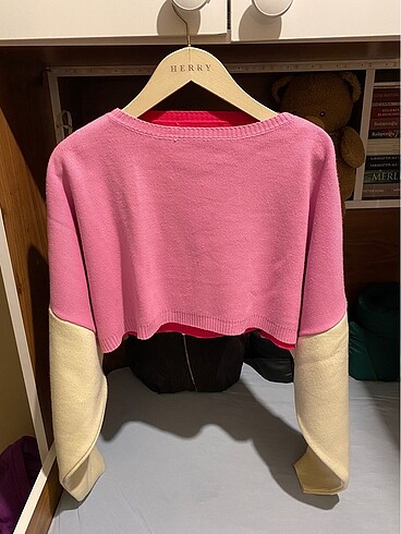 m Beden pembe Renk Oversize hırka