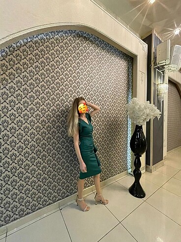 Yeşil kalem elbise - Görsel 8