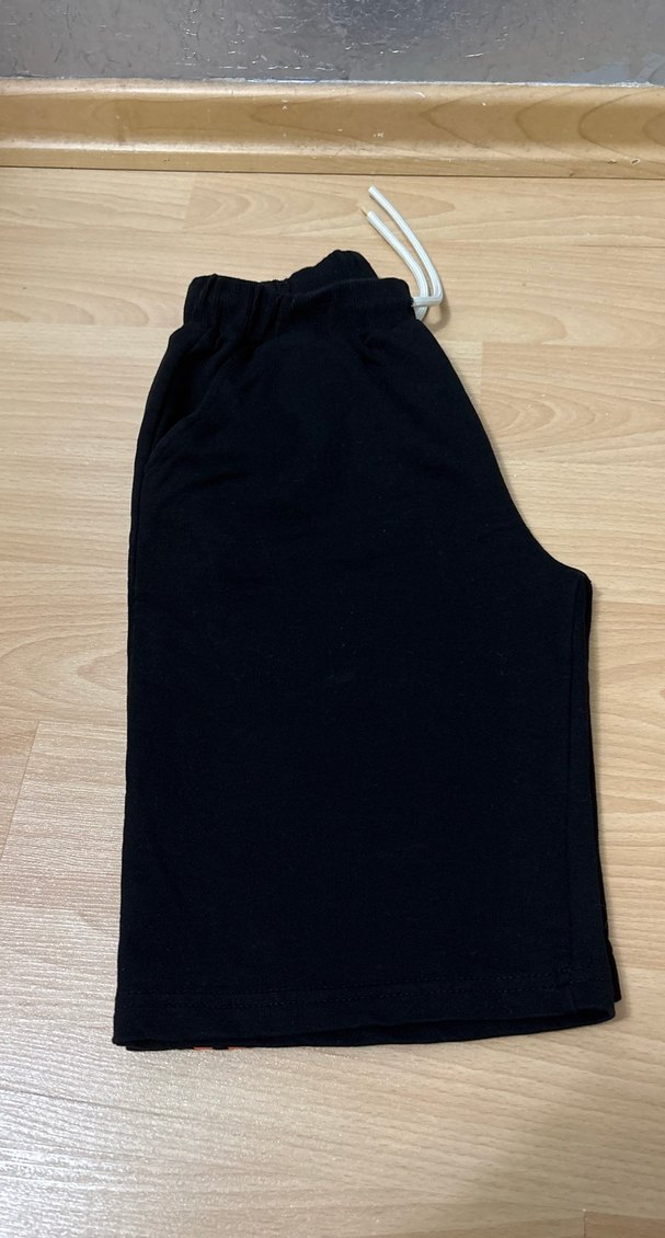 Siyah Bağcıklı Rahat Erkek Şort - Görsel 5