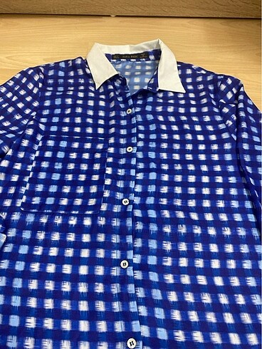 Zara ipek saten gömlek - Görsel 6