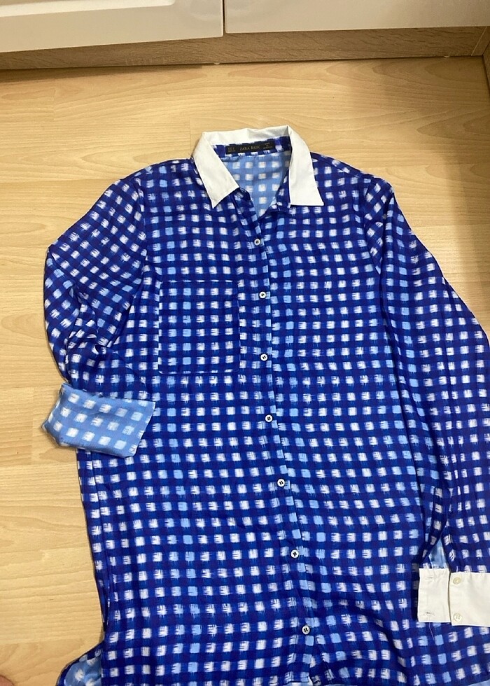 Zara ipek saten gömlek - Görsel 4