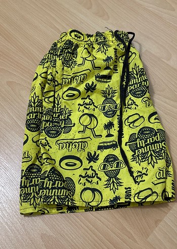 Sarı Desenli Erkek Çocuk Mayo Şortu - Görsel 5