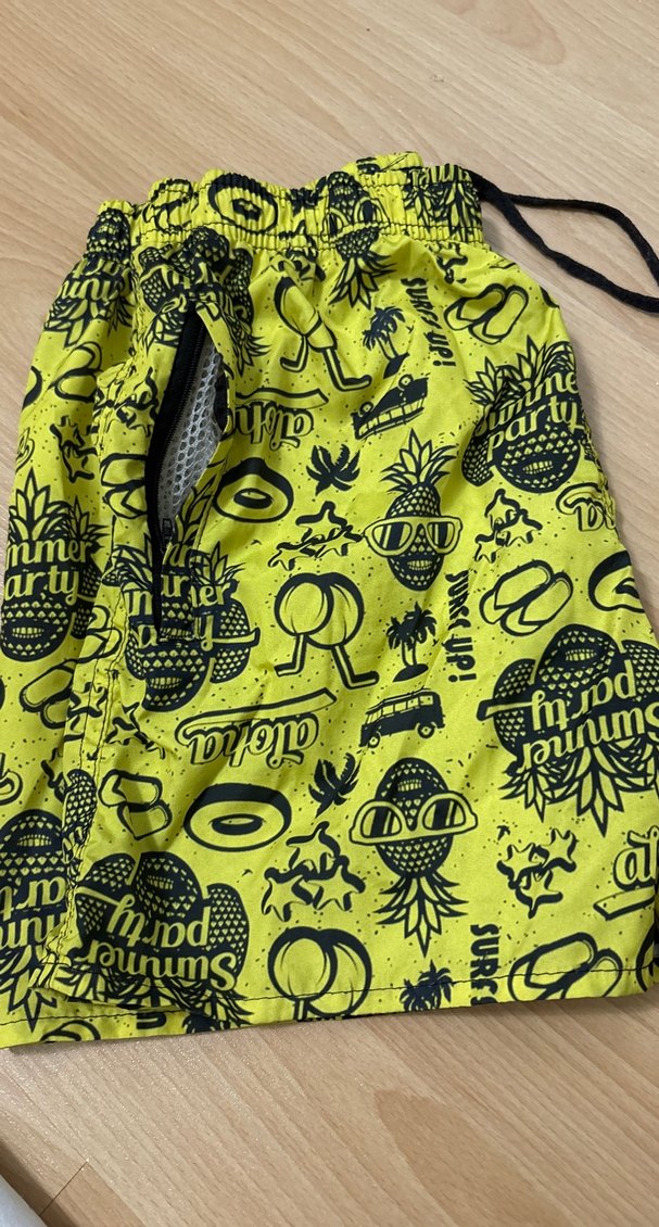 Sarı Desenli Erkek Çocuk Mayo Şortu - Görsel 3