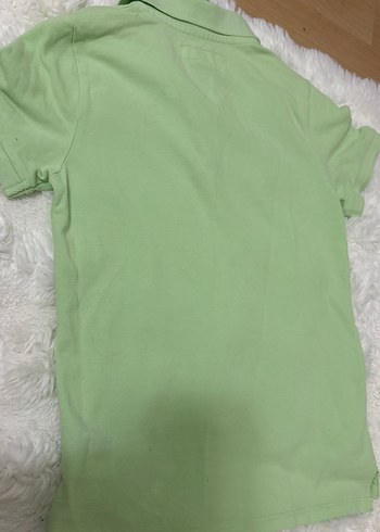 9 Yaş Beden yeşil Renk Erkek Çocuk Pastel Yeşil Polo Tişört