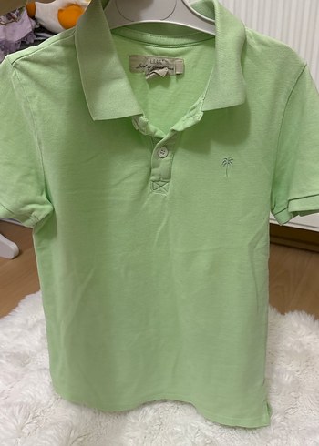 Erkek Çocuk Pastel Yeşil Polo Tişört - Görsel 5