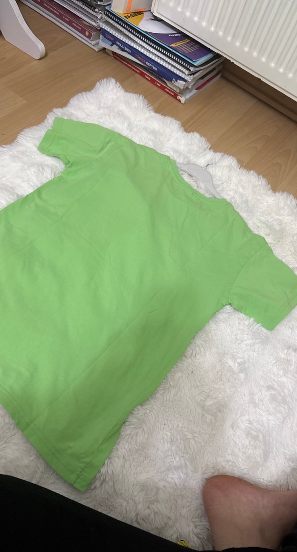 Yeşil Mini Erkek Tişört Düğmeli Cep - Görsel 5