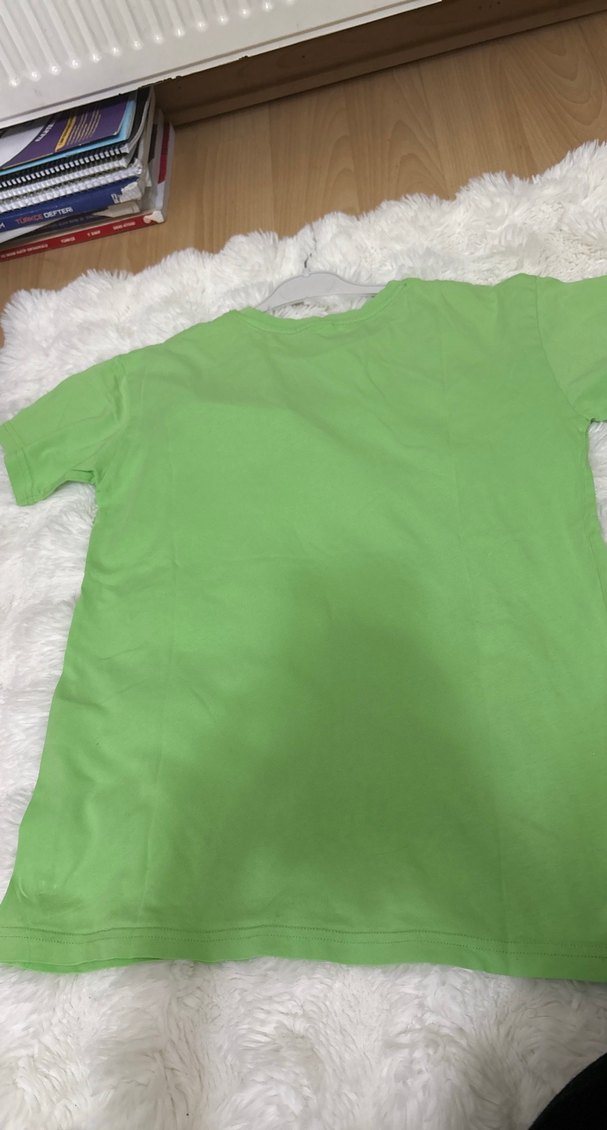 Yeşil Mini Erkek Tişört Düğmeli Cep - Görsel 4