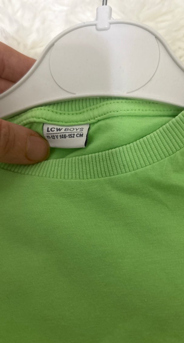 Yeşil Mini Erkek Tişört Düğmeli Cep - Görsel 3