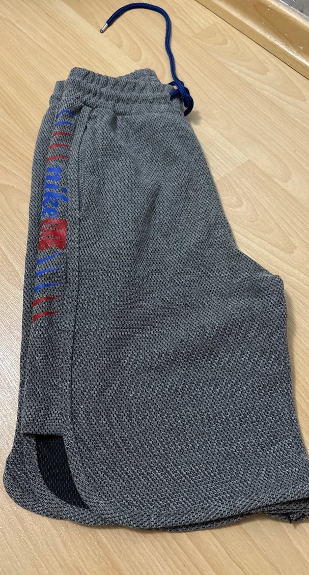 Gri Erkek Spor Şort Fermuarlı Cepli - Görsel 4