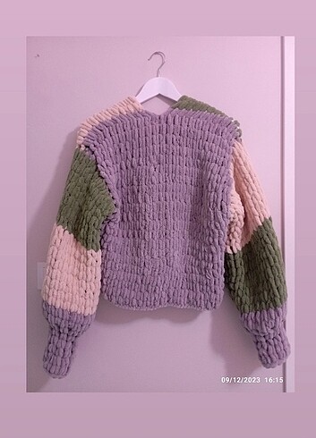 Diğer El örgüsü vintage puffy hırka