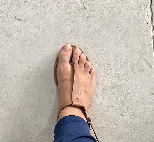 37 Beden camel Renk Tommy Hilfiger Sandalet