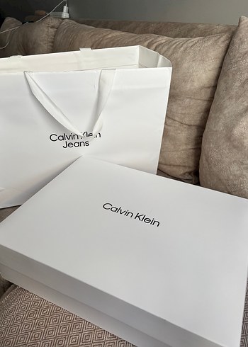 Beden siyah Renk Calvin Klein Siyah Deri Bel Çantası