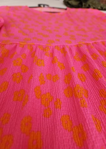 Pembe Bohem Midi Elbise - Görsel 6