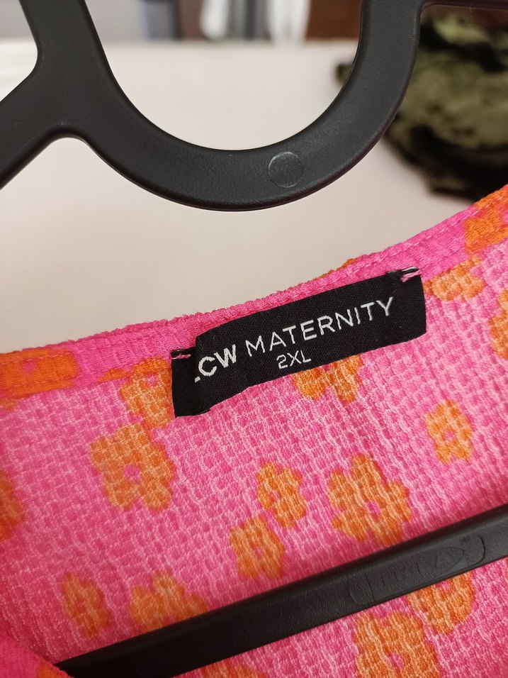 Pembe Bohem Midi Elbise - Görsel 5