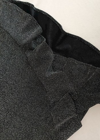 Uzun Kollu V Yaka Drapeli Gri Abiye Elbise - Görsel 6