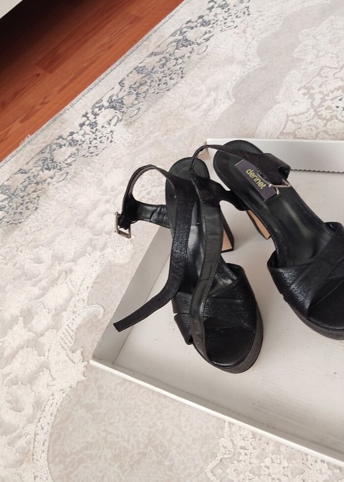 Derinet platform topuklu ayakkabı  - Görsel 4