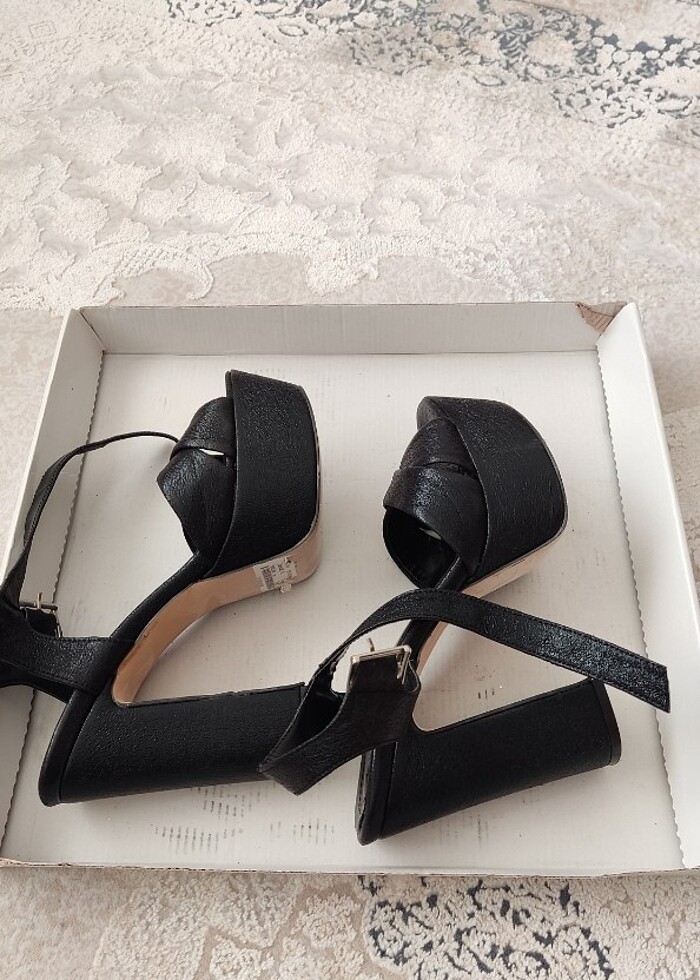 Derinet platform topuklu ayakkabı  - Görsel 5