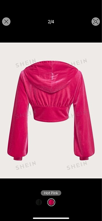 Sheinside Pembe kapşonlu
