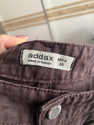 Addax İspanyol paça kahverengi pantolon