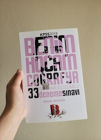 KPSS COĞRAFYA 33 DENEME BENİM HOCAM YAYINLARI