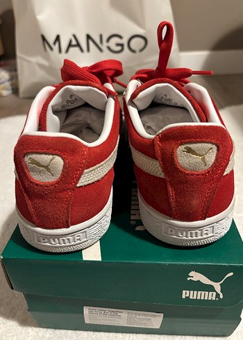 Kırmızı Puma Suede Spor Ayakkabı - Görsel 3