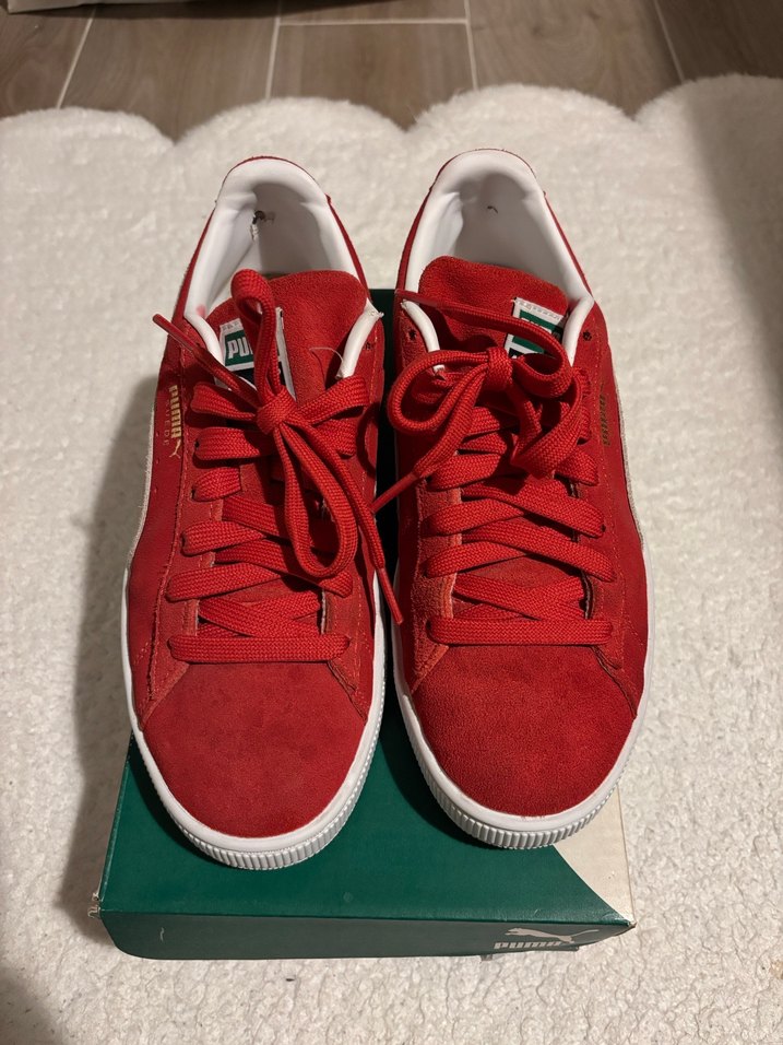 Kırmızı Puma Suede Spor Ayakkabı - Görsel 2
