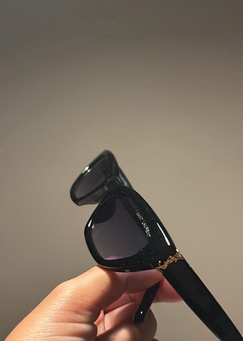 Beden siyah Renk Ysl Şeffaf Detaylı Siyah Kadın Gözlüğü