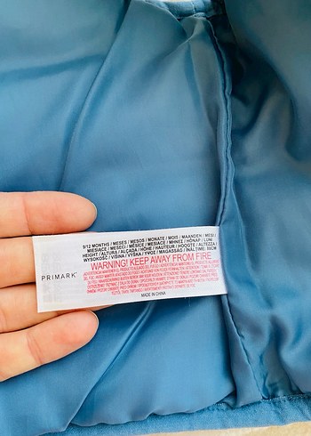 Mavi Erkek Çocuk Peluş Detaylı Mont - Görsel 4