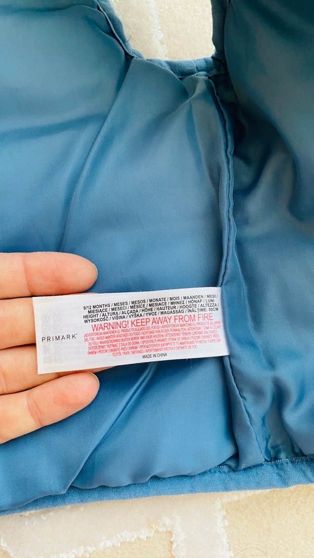 Mavi Erkek Çocuk Peluş Detaylı Mont - Görsel 4