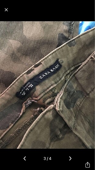 m Beden zara kamuflaj pantalon