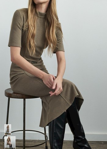 Zara midi elbise - Görsel 4