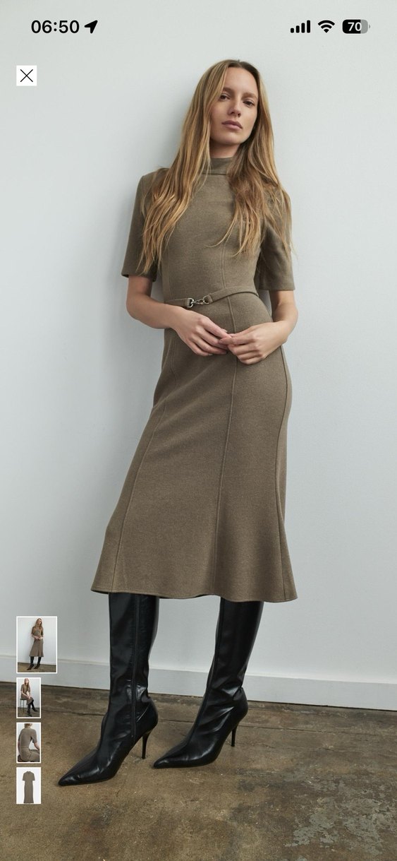 Zara midi elbise - Görsel 5