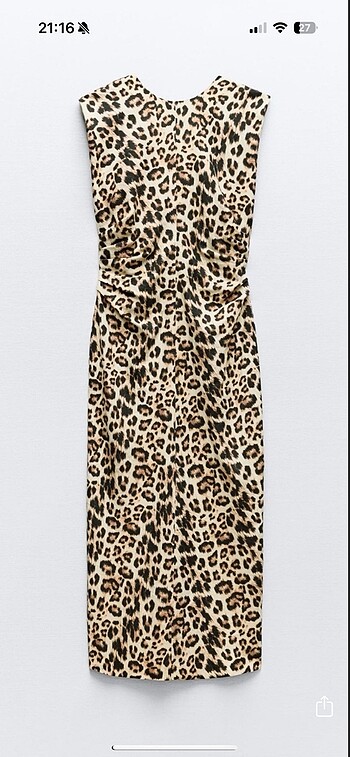 Zara Leopar elbise