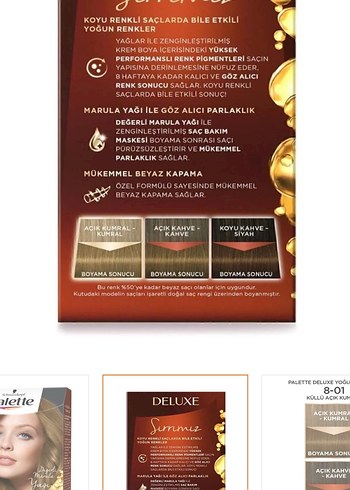Diğer Palette Deluxe Saç Boyası 8-01 Küllü Açık Kumral