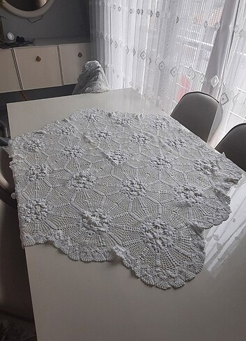  Beden beyaz Renk Fiskos dantel masa örtüsü 