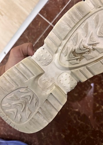 Kadın Beyaz Yılan Derisi Desenli Platform Spor Ayakkabı - Görsel 6