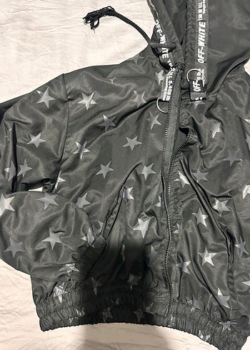 Siyah Kapüşonlu Mini Kadın Ceket - Görsel 2