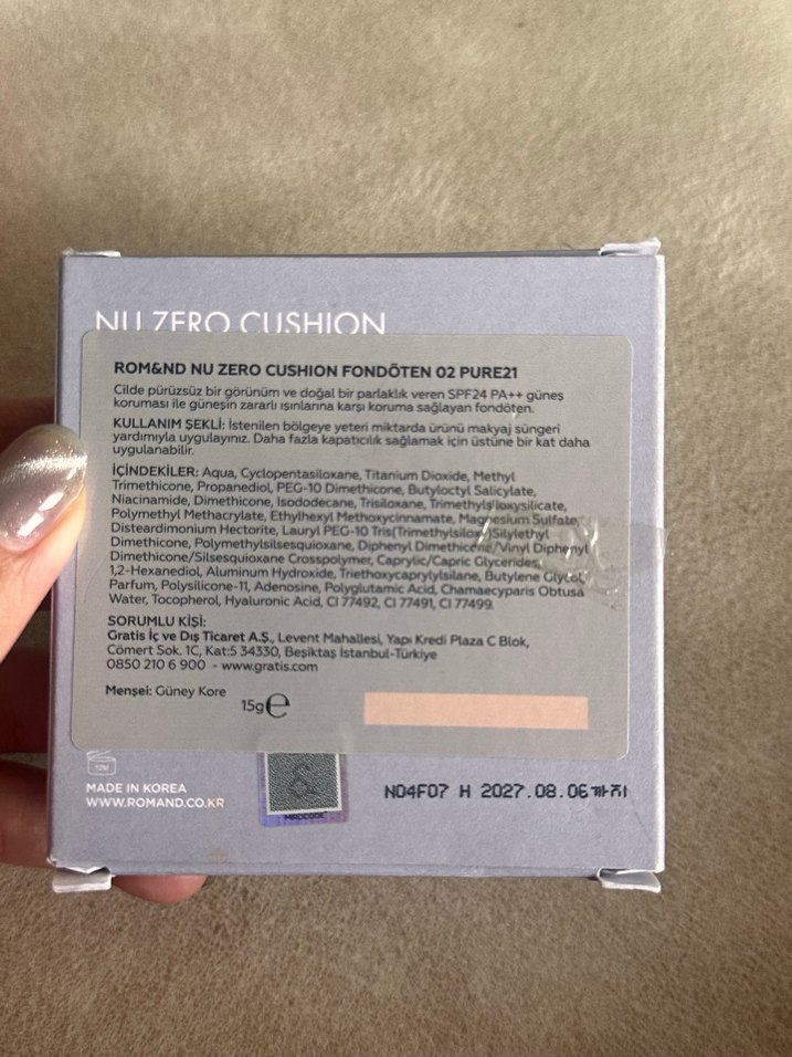 Romand cushion fondoten - Görsel 2