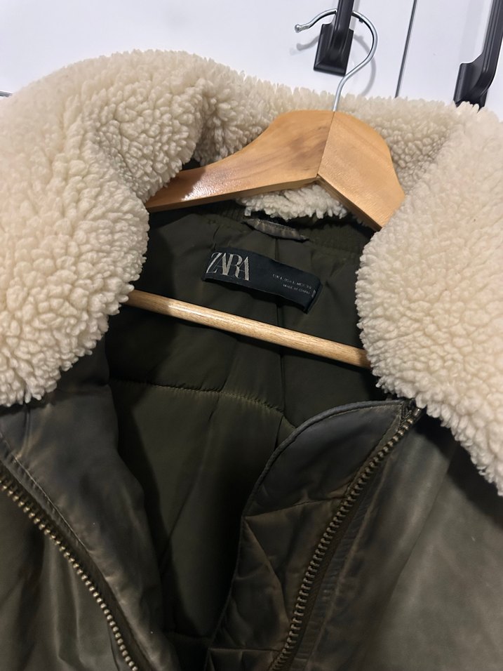 Zara Kürk Detaylı Kadın  mont - Görsel 3